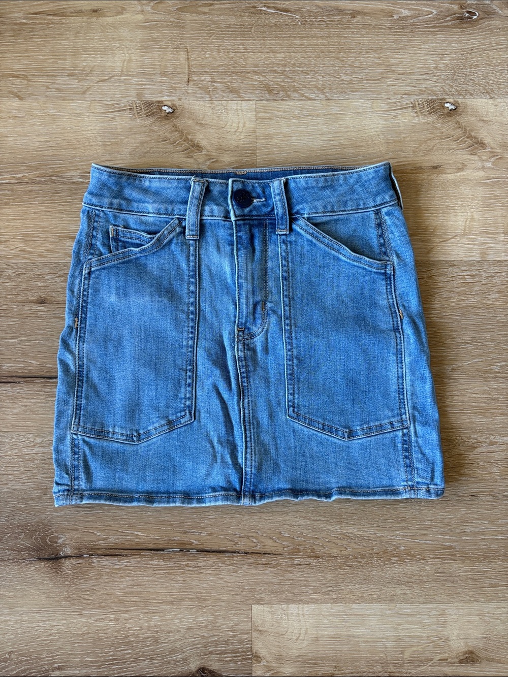 American Eagle Outfitters Light Blue Denim Mini Skirt